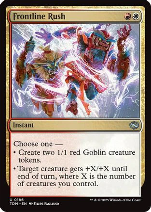 Frontline Rush (TDM-186) - Tarkir: Dragonstorm [Uncommon]