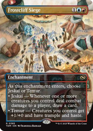 Frosteliff Siege (Borderless) (TDM-385) - Tarkir: Dragonstorm Foil [Rare]