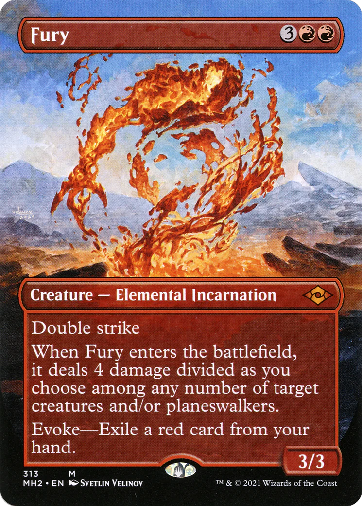 Fury (MH2-313) - Modern Horizons 2 (Borderless) [Mythic]