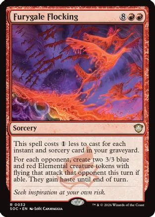 Furygale Flocking (SOC-032) - Commander: Secrets of Strixhaven [Rare]