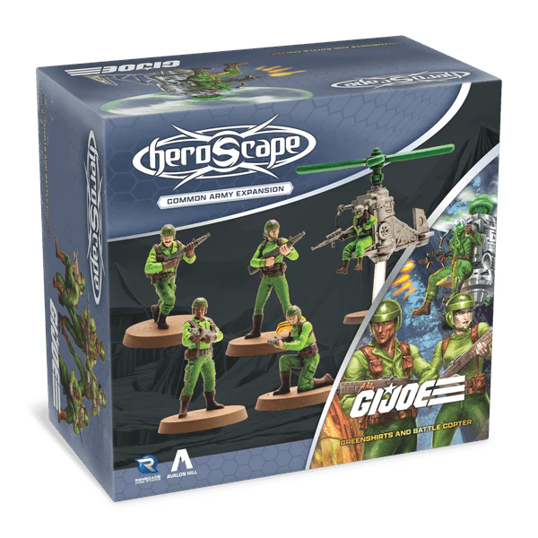 G.I. JOE Heroscape: Greenshirts & Battle Copter Common Army Expansion