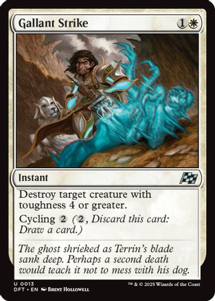 Gallant Strike (DFT-013) - Aetherdrift Foil [Uncommon]