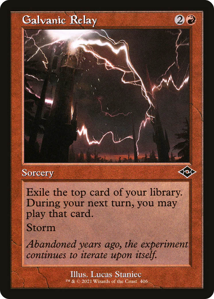 Galvanic Relay (MH2-406) - Modern Horizons 2 [Common] Retro Frame