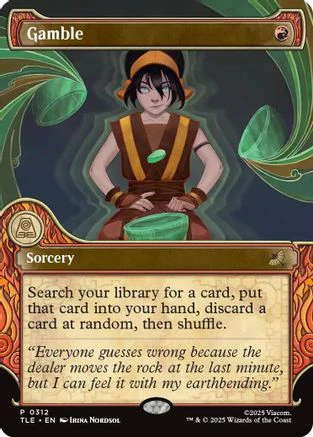 Gamble (Showcase) (TLE-312) - Avatar: The Last Airbender: Eternal-Legal [Promo]