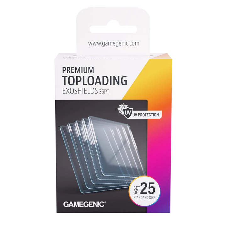 Gamegenic: 25ct Premium Toploading Exoshields 35pt - Clear