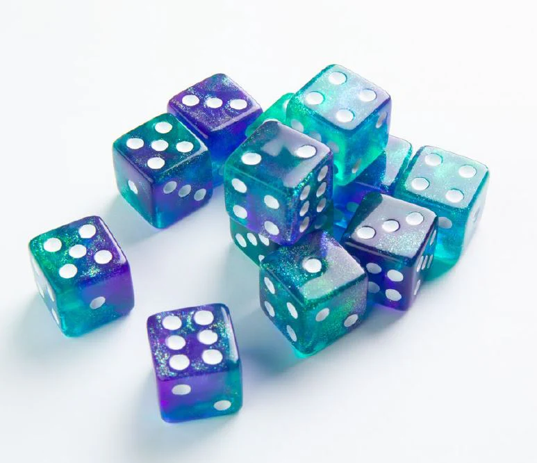Gamegenic: Galaxy Series 16mm d6 Set: Neptune (12ct)