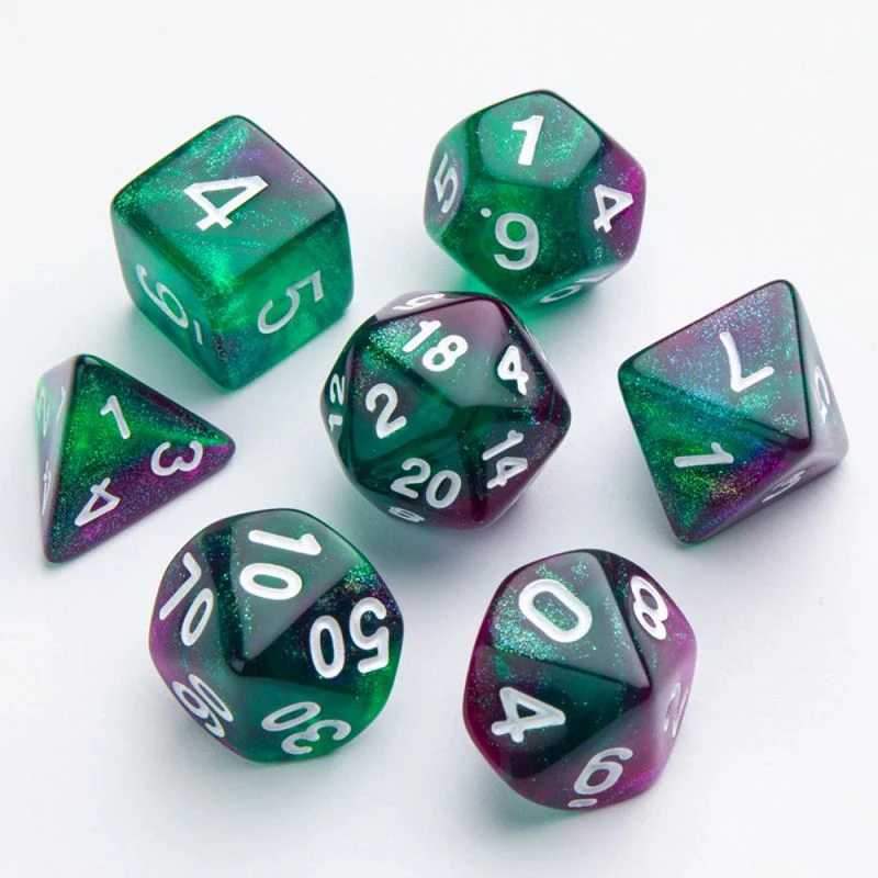 Gamegenic: Galaxy Series: Aurora Dice Set (7pcs) - Image 2