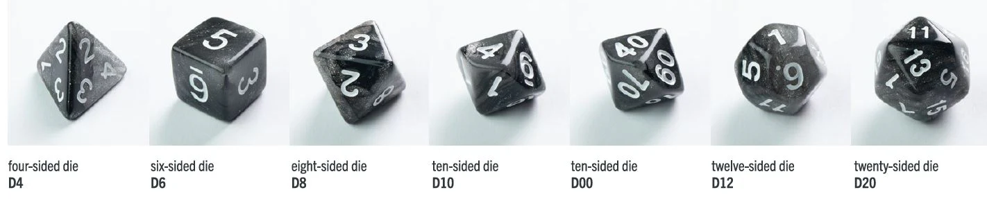 Gamegenic: Galaxy Series: Moon Dice Set (7pcs) - Image 3