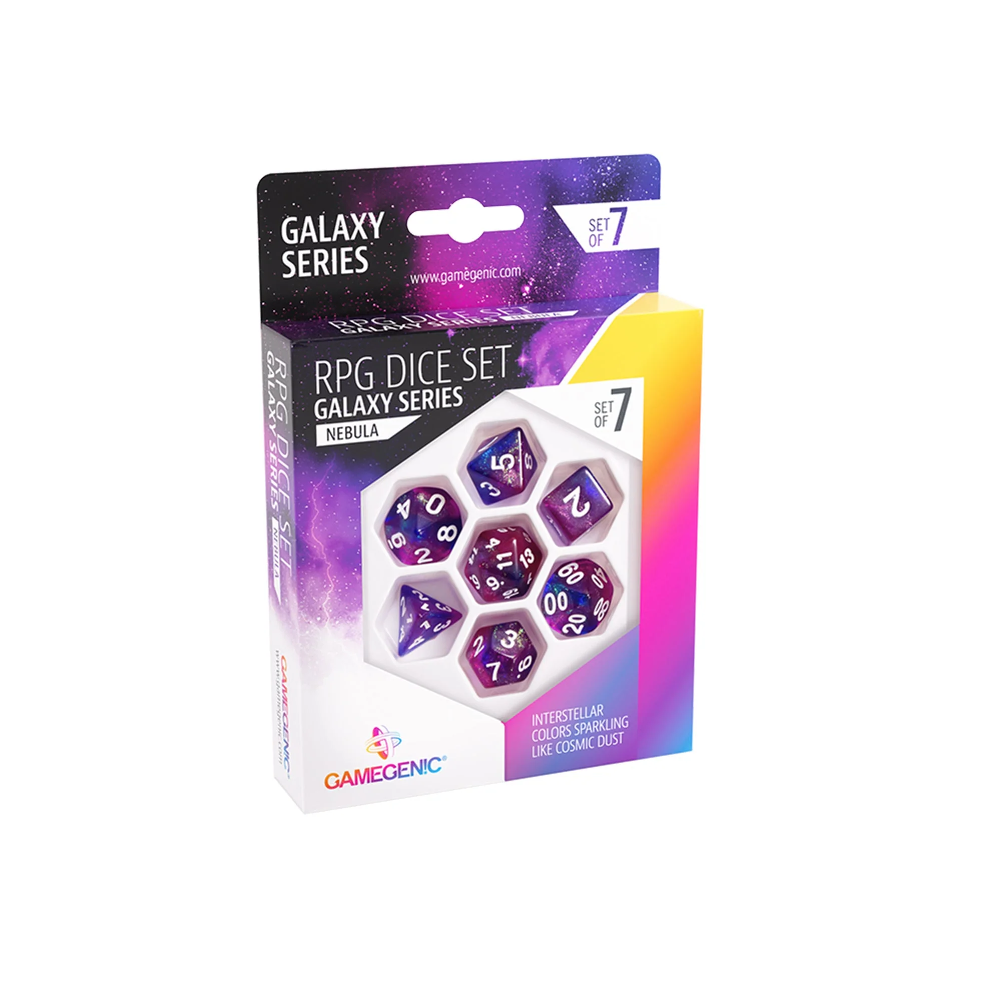 Gamegenic: Galaxy Series: Nebula Dice Set (7pcs)