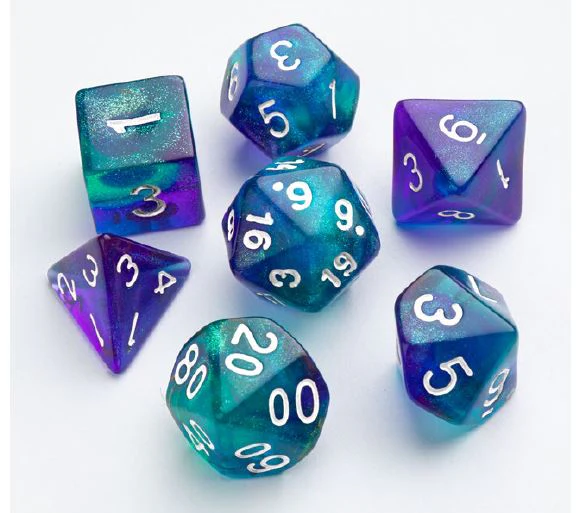 Gamegenic: Galaxy Series: Neptune Dice Set (7pcs) - Image 3