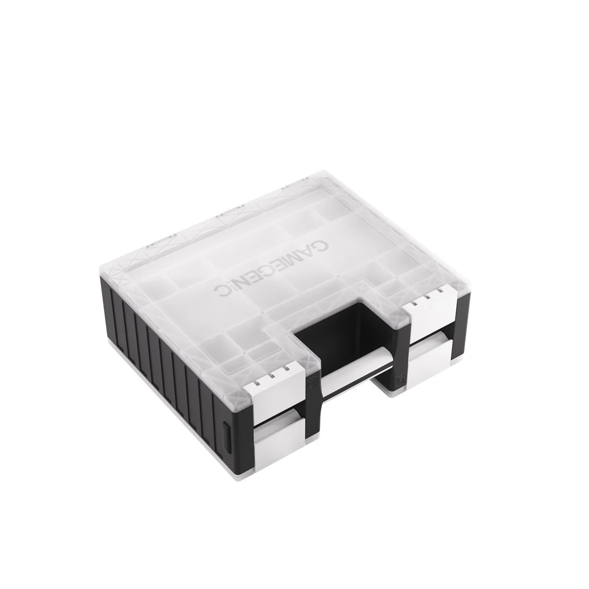 Gamegenic:Game Castle Storage - Black/White/Clear