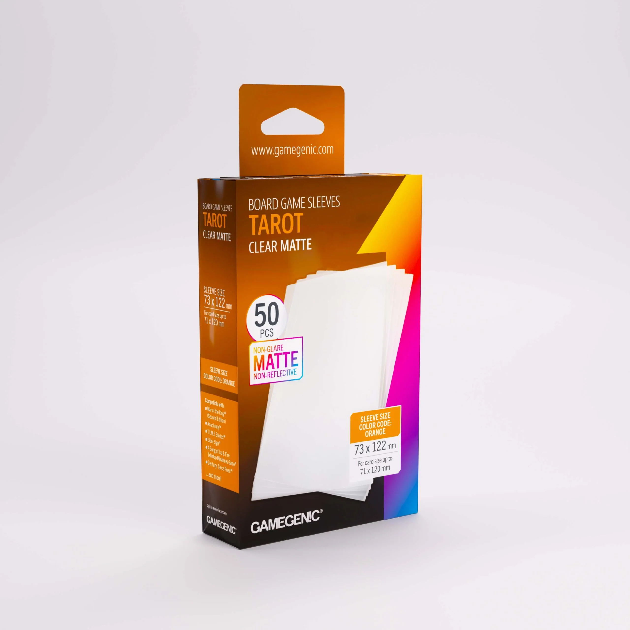 Gamegenic - Matte Tarot-Sized Sleeves (50ct) (Repackaging)