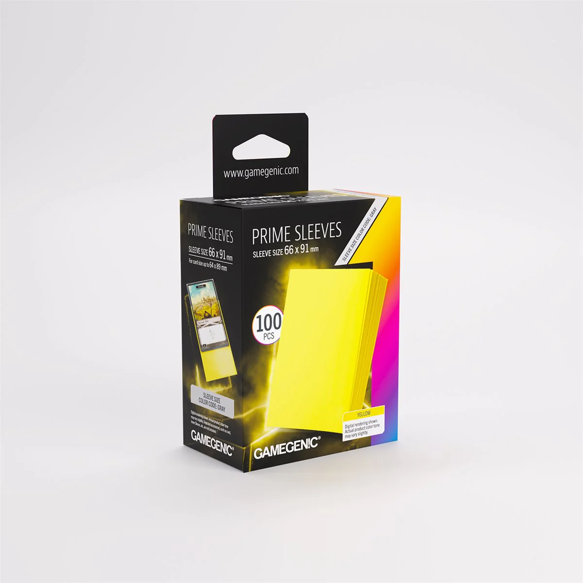 Gamegenic - Prime Sleeves: Yellow (100ct) (Repackaging)
