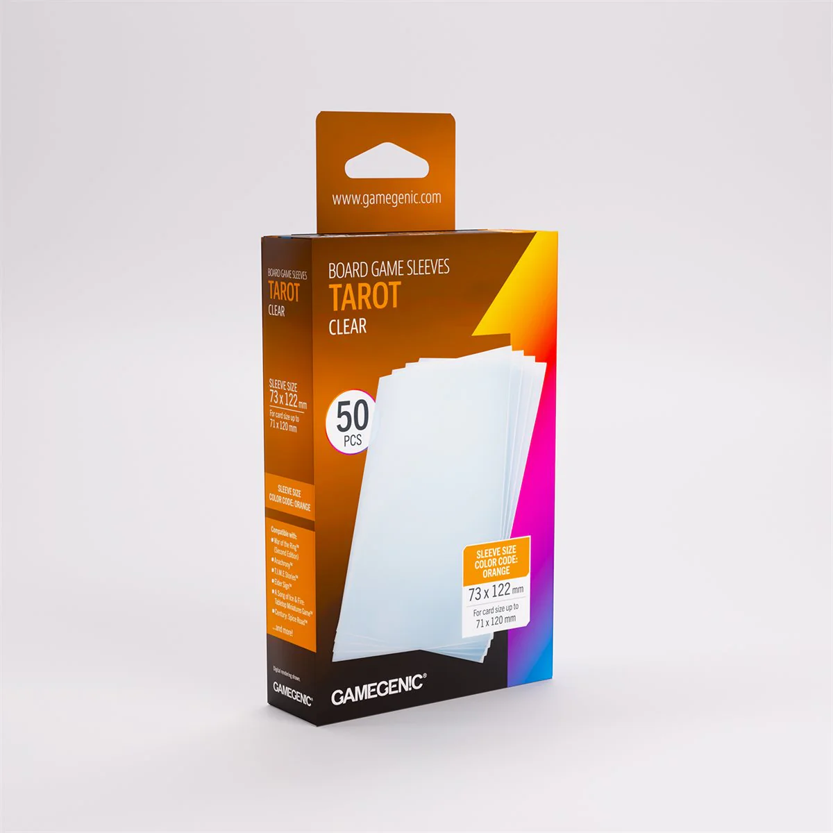 Gamegenic - Prime Tarot-Sized Sleeves (50ct) (Repackaging)