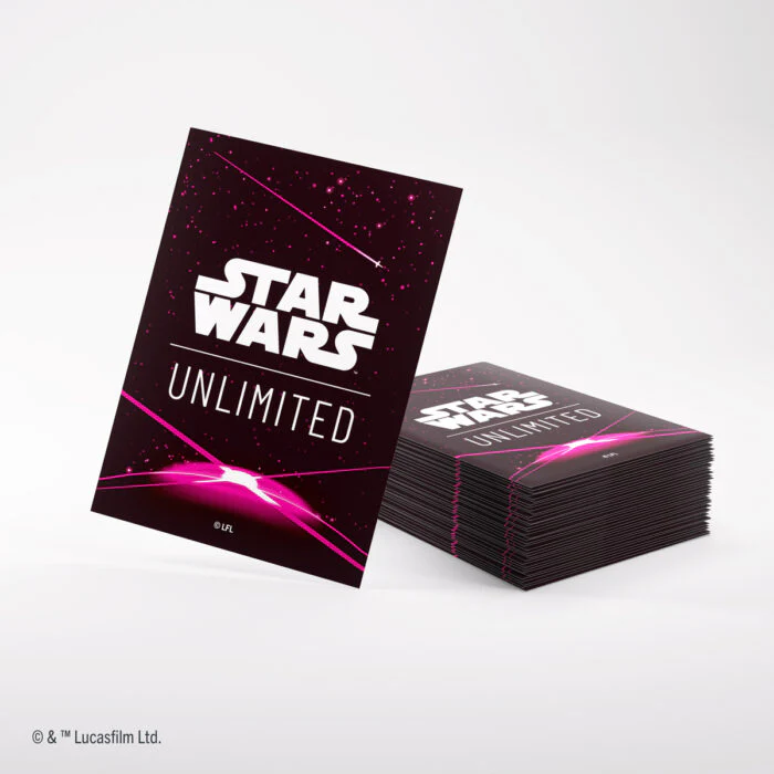 Gamegenic: Star Wars: Unlimited Art Sleeves: Card Back Magenta (60ct) - Image 3