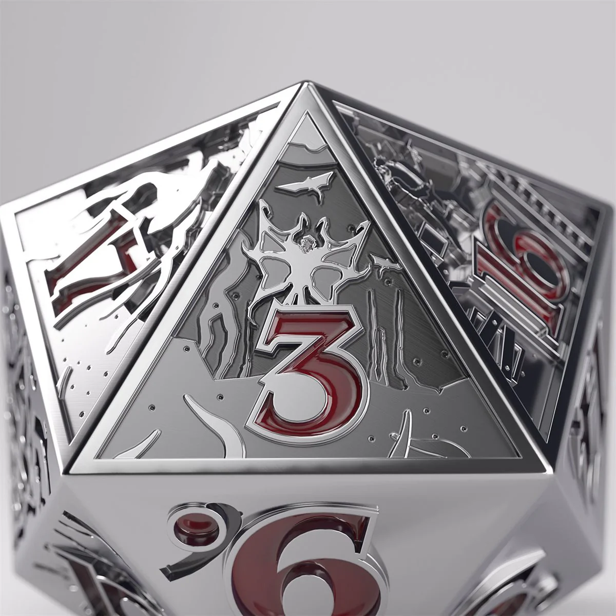 Gamegenic: Stranger Things - Hellfire Club Premium Metal D20 Die - Image 3