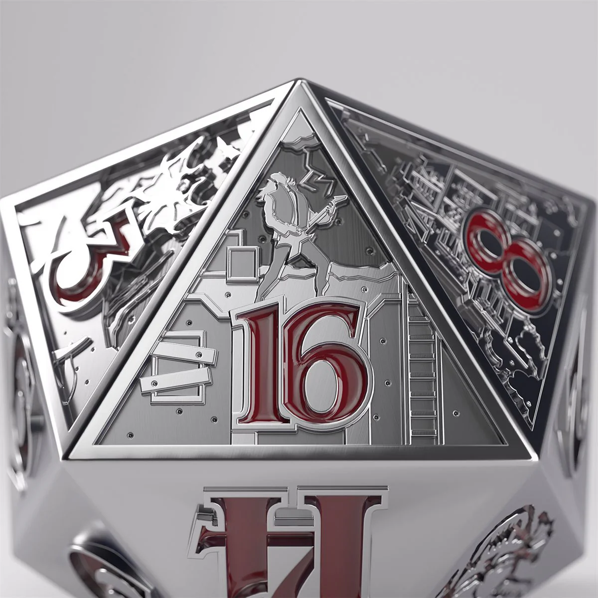 Gamegenic: Stranger Things - Hellfire Club Premium Metal D20 Die - Image 4