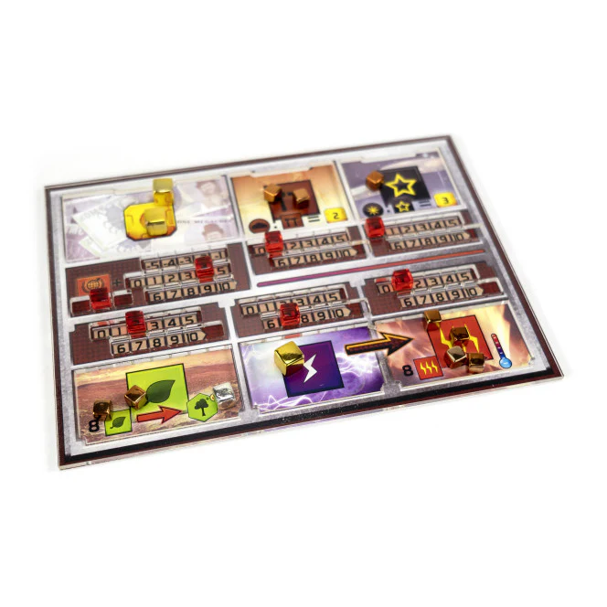 Gaming Trunk - Acrylic overlay without backboard for Terraforming Mars player mats. Design 1 - Image 4