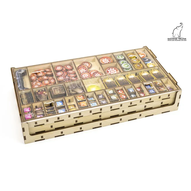 Gaming Trunk - Frost Tavern Organizer w/o Map Tiles Tray for Frosthaven (Natural) - Image 11