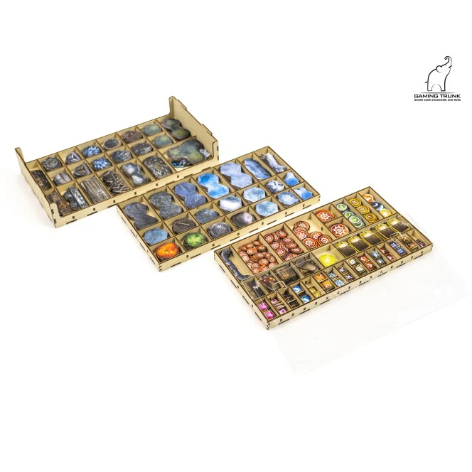 Gaming Trunk - Frost Tavern Organizer w/o Map Tiles Tray for Frosthaven (Natural) - Image 12