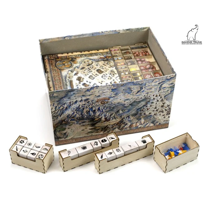 Gaming Trunk - Frost Tavern Organizer w/o Map Tiles Tray for Frosthaven (Natural) - Image 2
