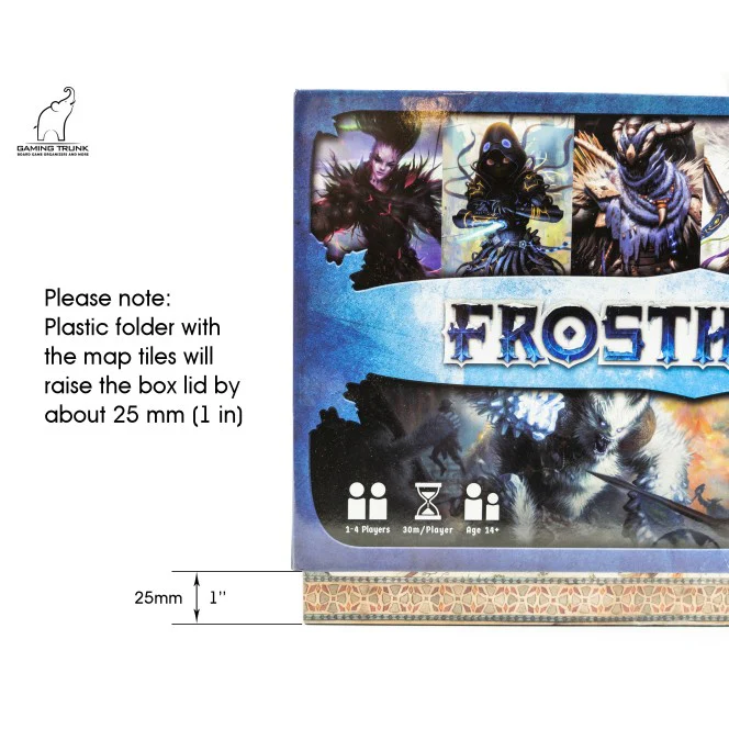 Gaming Trunk - Frost Tavern Organizer w/o Map Tiles Tray for Frosthaven (Natural) - Image 4