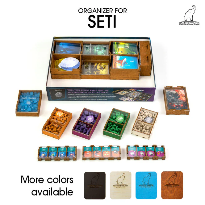 Gaming Trunk - Seti Organizer for SETI (Walnut Deluxe)