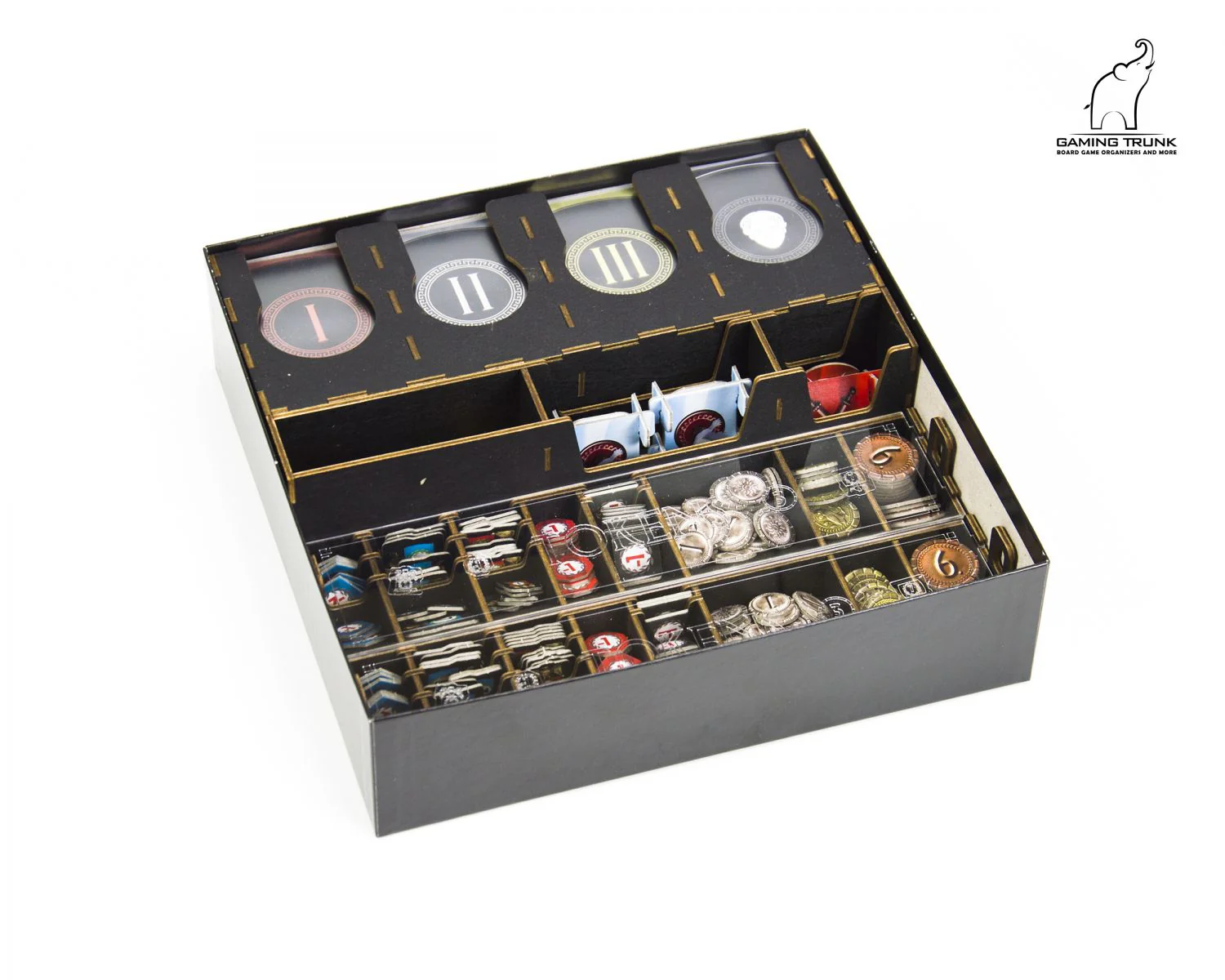 Gaming Trunk - Wonderment Organizer 2nd Edition for 7 Wonders (Second Edition) (Natural) - Image 2