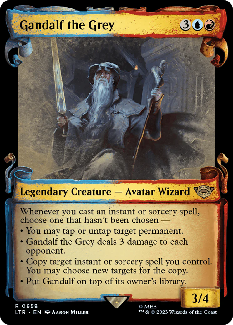Gandalf the Grey (LTR-658) - The Lord of the Rings: Tales of Middle-earth: (Showcase) Scroll Foil [Rare]