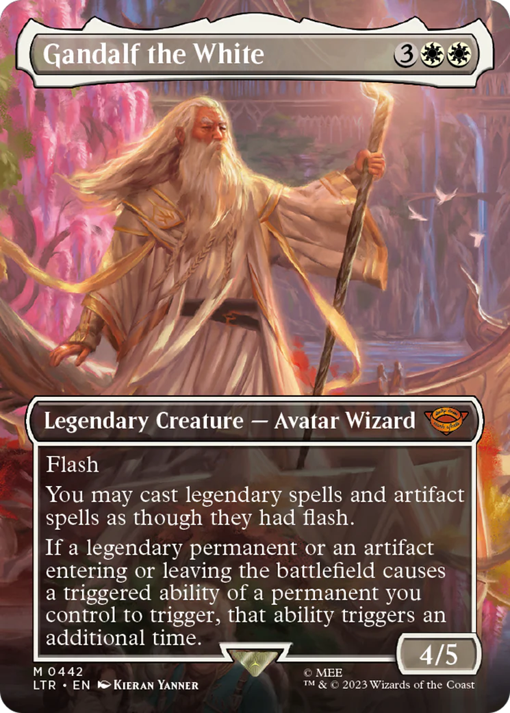 Gandalf the White (LTR-442) - The Lord of the Rings: Tales of Middle-earth (Borderless) [Mythic]