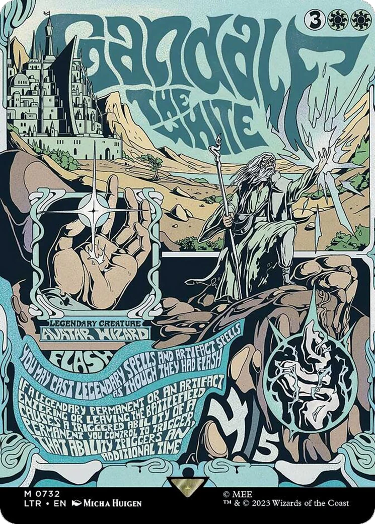 Gandalf the White (LTR-732) - The Lord of the Rings: Tales of Middle-earth (Borderless) [Mythic]