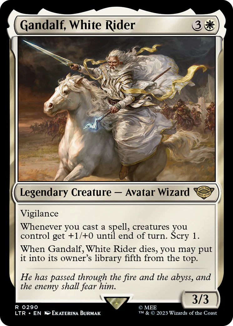 Gandalf, White Rider (LTR-290) - The Lord of the Rings: Tales of Middle-earth [Rare]
