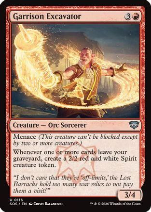 Garrison Excavator (SOS-116) - Secrets of Strixhaven [Uncommon]