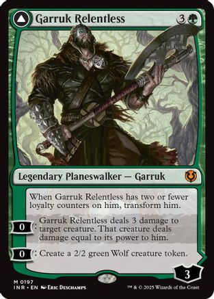 Garruk Relentless (INR-197) - Innistrad Remastered Foil [Mythic]