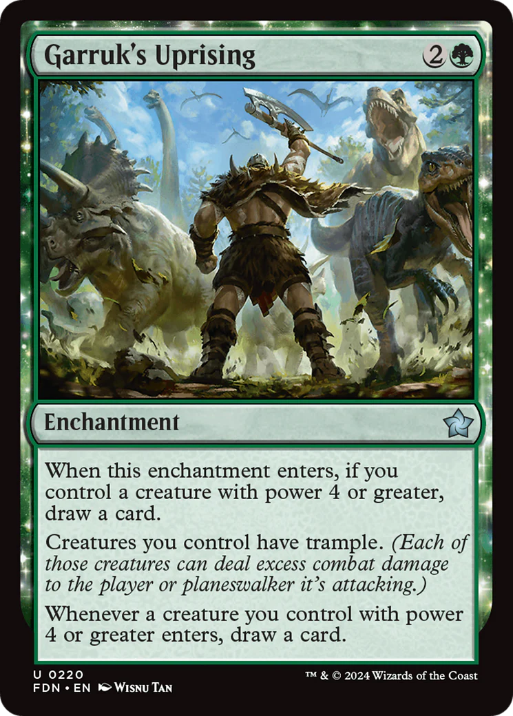 Garruk's Uprising (FDN-220) - Foundations: (nyxtouched) [Uncommon]