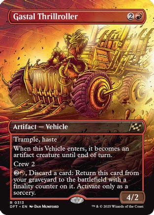 Gastal Thrillroller (Borderless) (DFT-313) - Aetherdrift [Rare]