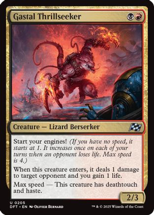 Gastal Thrillseeker (DFT-205) - Aetherdrift Foil [Uncommon]