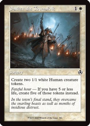 Gather the Townsfolk (Retro Frame) (INR-341) - Innistrad Remastered Foil [Common]