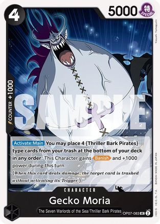 Gecko Moria (083) (OP07-083) - 500 Years in the Future  [Uncommon]