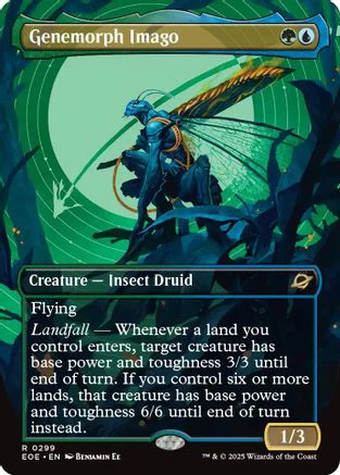 Genemorph Imago (Borderless) (EOE-299) - Edge of Eternities Foil [Rare]