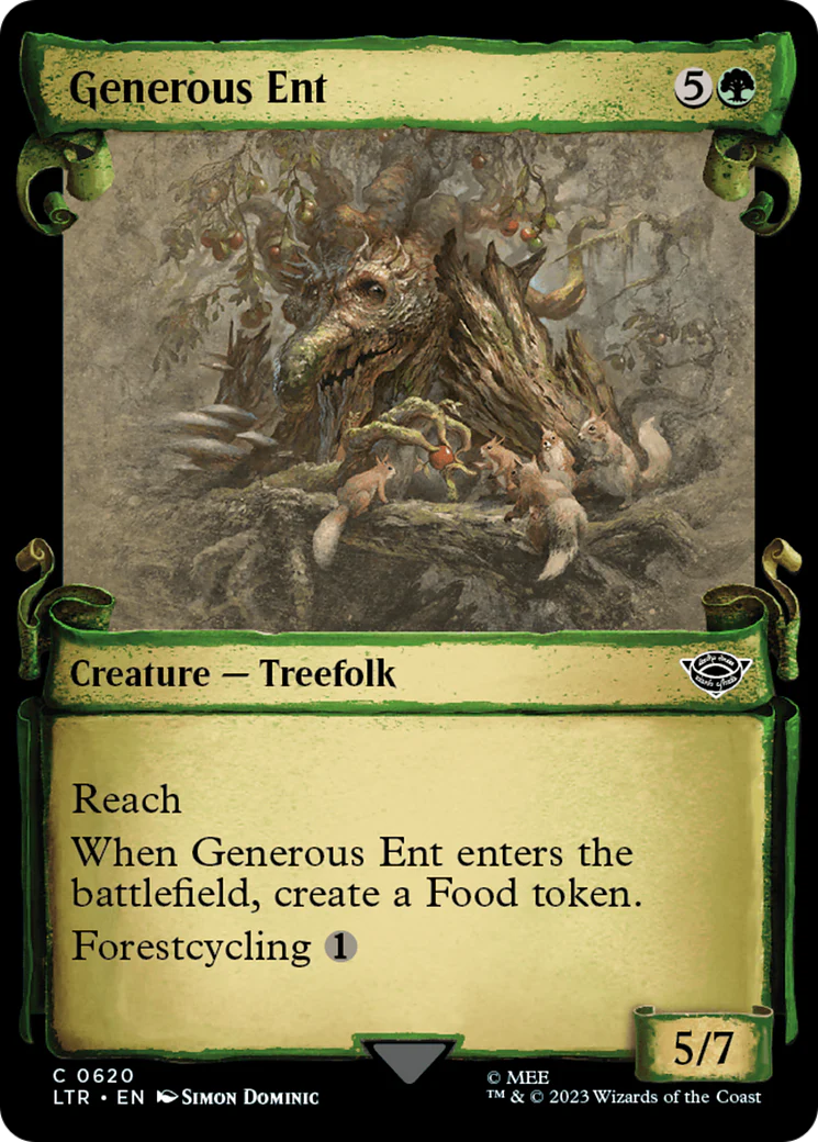 Generous Ent (LTR-620) - The Lord of the Rings: Tales of Middle-earth: (Showcase) Scroll Foil [Common]