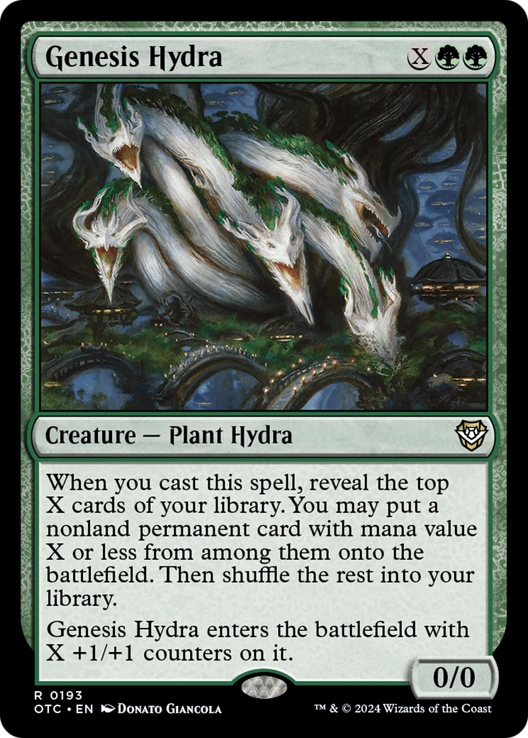 Genesis Hydra (OTC-193) - Outlaws of Thunder Junction Commander [Rare]