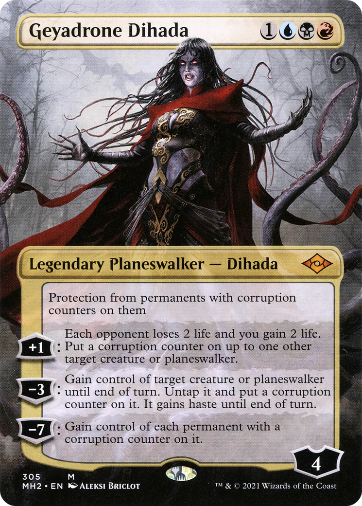 Geyadrone Dihada (MH2-305) - Modern Horizons 2 (Borderless) [Mythic]