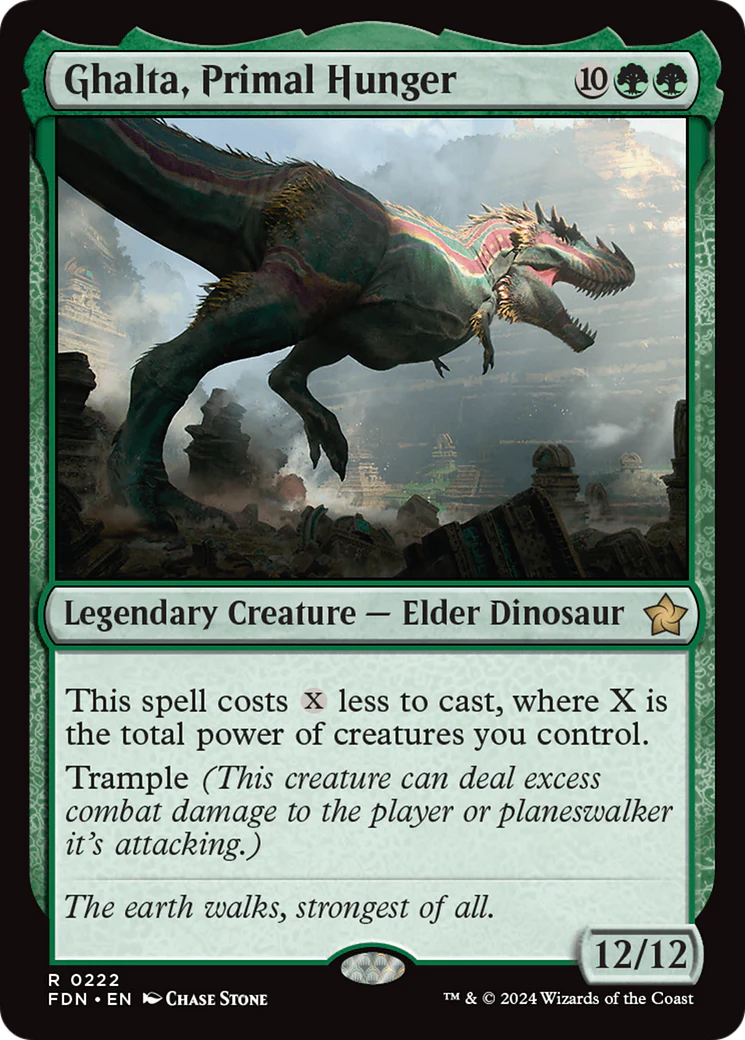 Ghalta, Primal Hunger (FDN-222) - Foundations Foil [Rare]