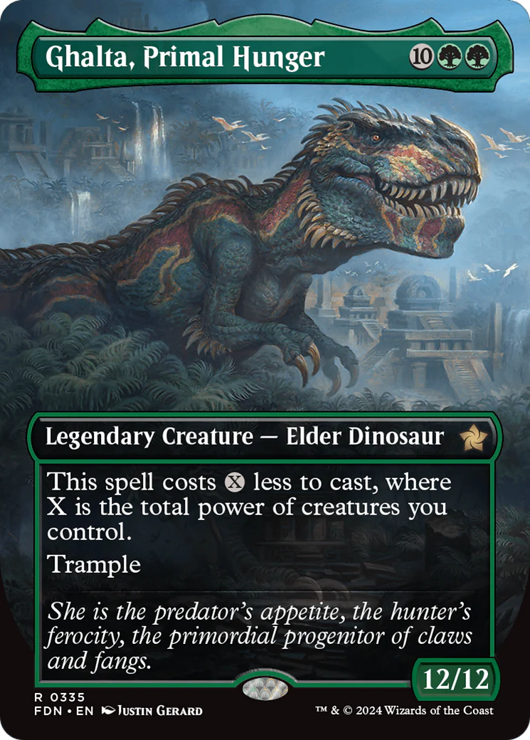 Ghalta, Primal Hunger (FDN-335) - Foundations (Borderless) [Rare]