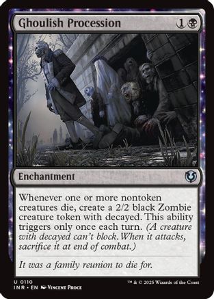 Ghoulish Procession (INR-110) - Innistrad Remastered Foil [Uncommon]