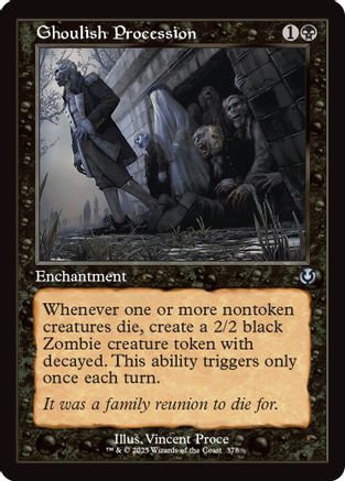 Ghoulish Procession (Retro Frame) (INR-378) - Innistrad Remastered Foil [Uncommon]
