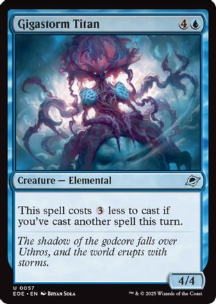 Gigastorm Titan (EOE-057) - Edge of Eternities Foil [Uncommon]
