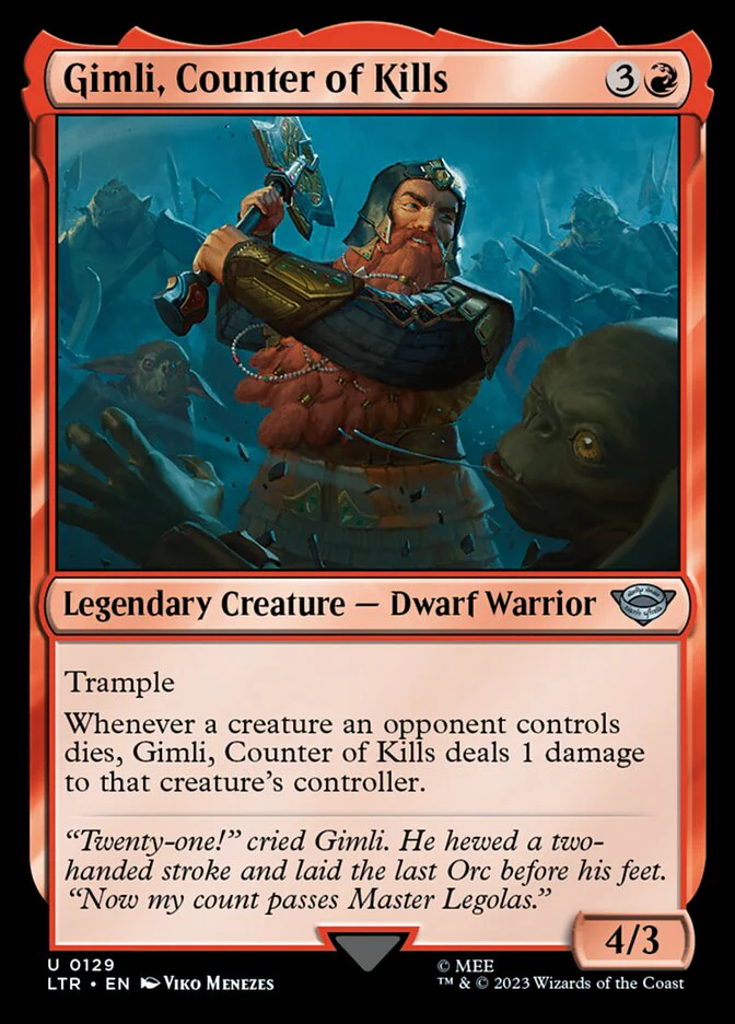 Gimli, Counter of Kills (LTR-129) - The Lord of the Rings: Tales of Middle-earth [Uncommon]