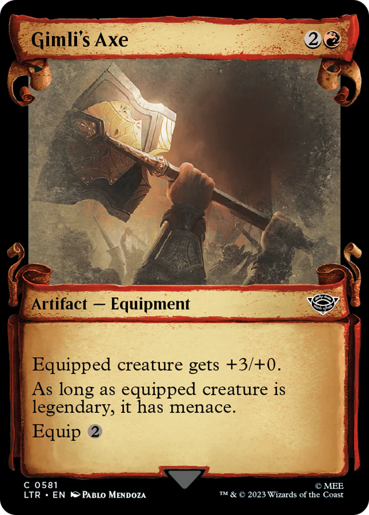 Gimli's Axe (LTR-581) - The Lord of the Rings: Tales of Middle-earth: (Showcase) Scroll Foil [Common]